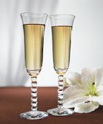 8409 Diamond Shaped Crystal Stem Toasting Flutes $49.98