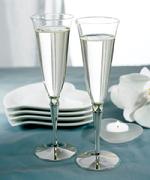 8436 Cut Out Heart Stem Toasting Flutes $39.98