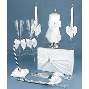 Toasting Flutes, Unity Candle, Guest Book, Pen Set, Cake Knife Set, Ring Pillow, Flower Girl Basket, Garter