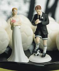 Soccer or Hockey Playing Groom Cake Topper