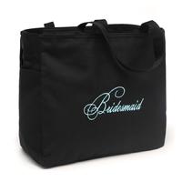 Black Bridesmaid Tote Bag