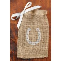 20818 Horseshoe Burlap Favour Bags