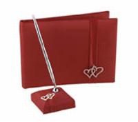 With All My Heart Guest Book - Claret