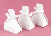 28818 White Gown Favour Boxes