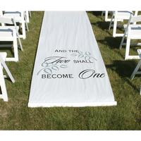 30045 Two Shall Become One Aisle Runner $51.99