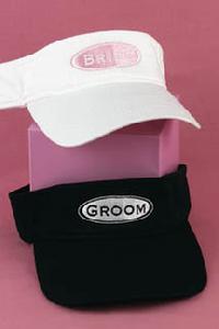 Bride and Groom Sun Visors $12.99