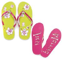 7214 Tropical Orchid Flip Flop - Medium $13.98, Large $14.98