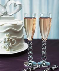 84935 Journey of Love Stacked Hearts Toasting Flutes $37.99