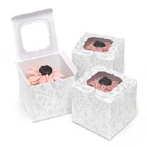 Pearl Flourish Cupcake Box