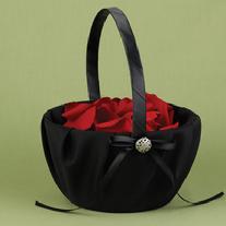 Midnight Rendezvous Flower Girl Basket