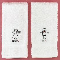 20707 Mr and Mrs Hand Towels