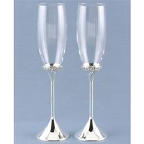 27214 Rhinestone Ring Toasting Flutes $42.99