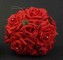 Red Rose Kissing Ball