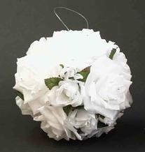 White Rose Kissing Ball