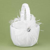 29721 Feathered Flair Flower Girl Basket