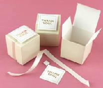 Thank You Favour Box Kit Ivory