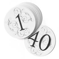 Filigree Table Number Cards