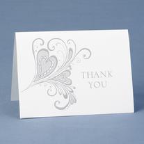 50354 Paisley Hearts Thank You Cards