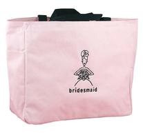 Pink Bridal Party Tote Bags