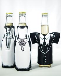 6048 Wedding Dress and Tux Bottle Coolers