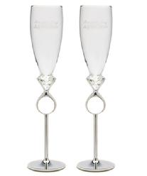 7008 Diamond Ring Toasting Flutes $39.98