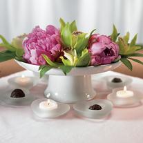 7082 Frosted Heart Shaped Tea Light Holders