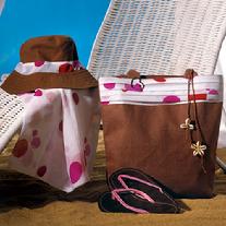 The Celeste Collection - Jute Beach Bag $19.98, Sarong $9.98, Beach Hat $7.98 and Sandals $23.98