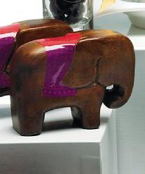 8406-Good Luck Wooden Elephant Favours $3.50