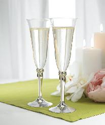 8435 Crystal Band Toasting Flutes $49.98