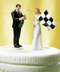 At the Finish Line Cake Topper 