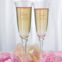 8822 Refined Etched Toasting Flutes $19.98