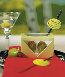 8952 Matrimonial Martini Mini Olive Candles