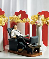 9018 Couch Potato Gamer Groom Cake Topper