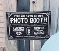 Chalkboard Style Photo Booth Sign