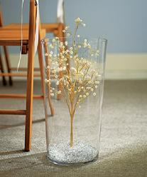 9193 Pearl & Vintage Gold Wire Ornamental Tree