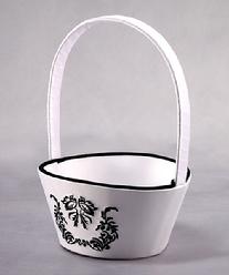 9225 Love Bird Damask Flower Girl Basket