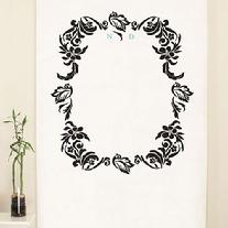 Love Bird Damask Monogram Backdrop