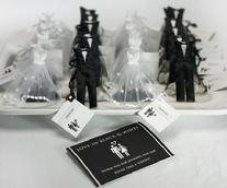 Mini Bride's Dress & Groom's Tux Favour Bags