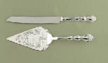 Ornate Cake Knife Set