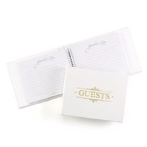 25781 Baroque Guest Book Gold