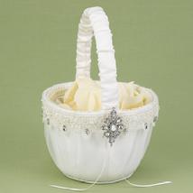 29715 Sparkling Elegance Flower Girl Basket in Ivory 