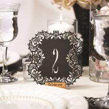 Black Table Number Cards