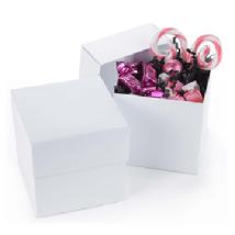 White Shimmer Cupcake Box