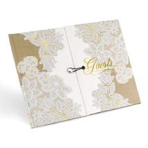 39402 Rustic Lace Guest Book