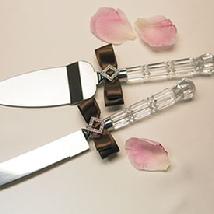 Chocolate & Strawberry Cream Cake Knife Set