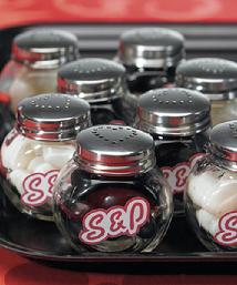 8407 Retro Salt & Pepper Shaker Candy Jars $2.20