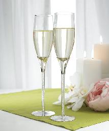 8433 Crystal Stem Toasting Flutes $49.98