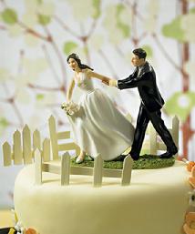 9019 Race to the Altar Cake Topper