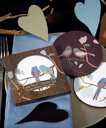 9097 Love Birds Coaster Set