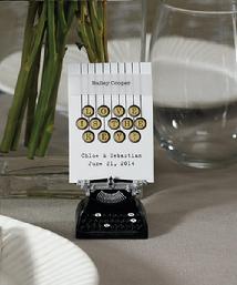 9137 Vintage Typewriter Place Card Holder 